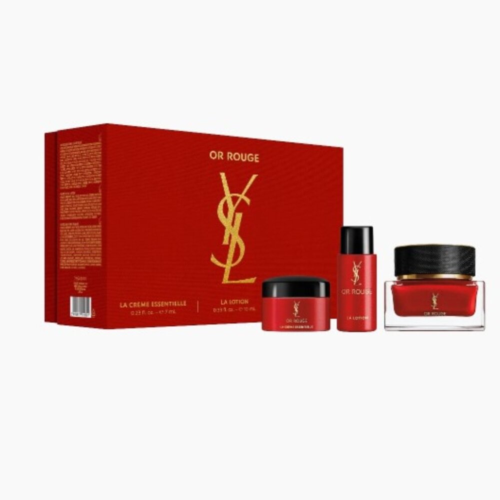 Yves Saint Laurent Or Rouge Luxury SkinCare 3 pc Gift Set Damaged Box FREE SHIP